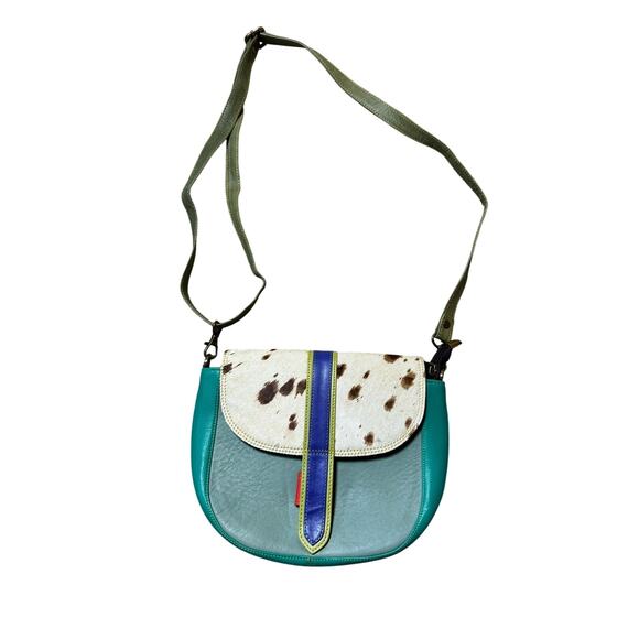 Cute Small, Leather Purse, Colorful Crossbody Bag, Handmade Leather Bag - Picture 1 of 8